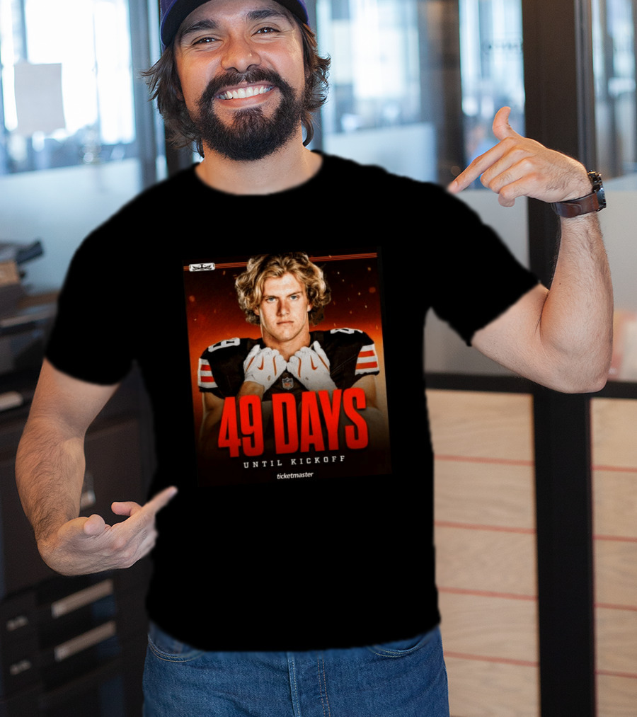 49 Days Until Kickoff NFL Countdown Ticketmaster Promotion T-Shirt