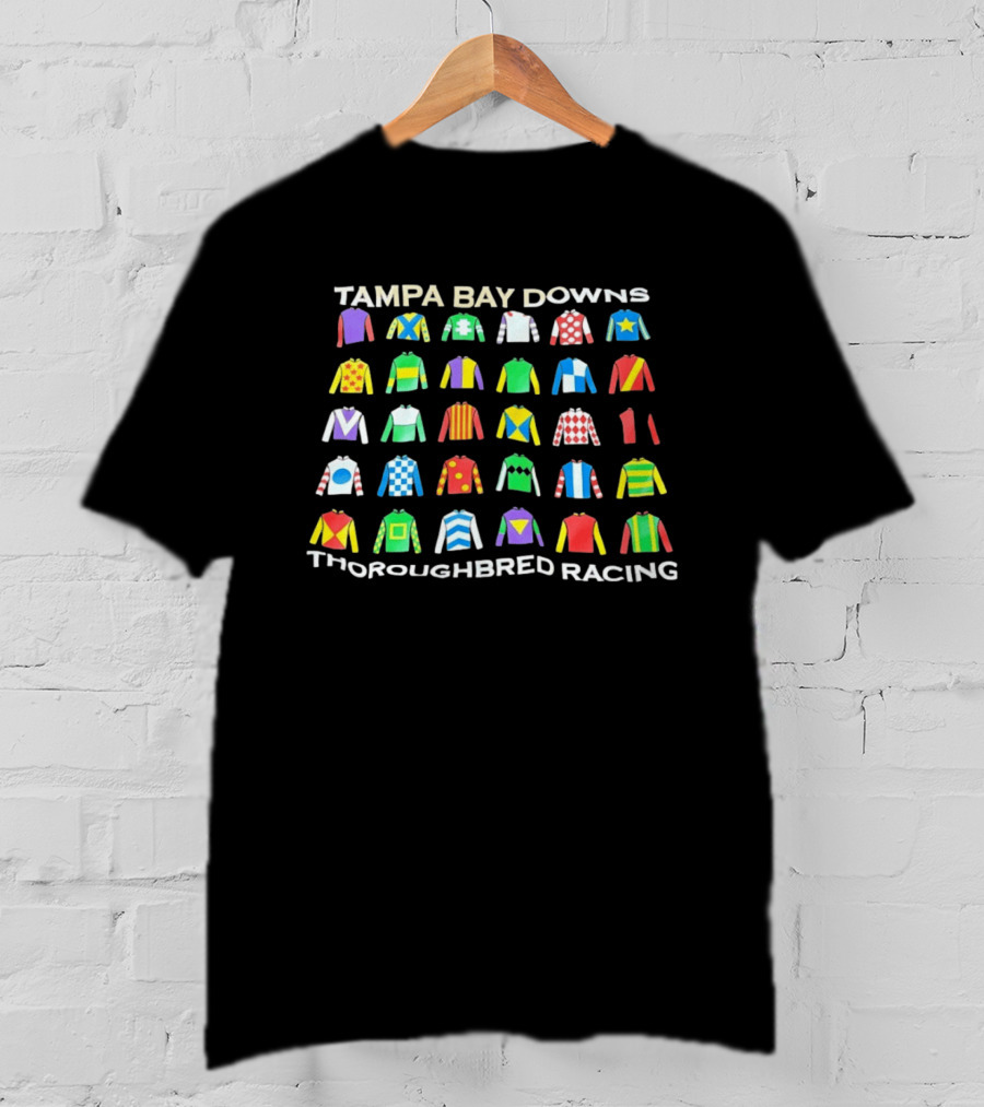 Tampa Bay Downs Jockey Silks Thoroughbred Racing T-Shirt