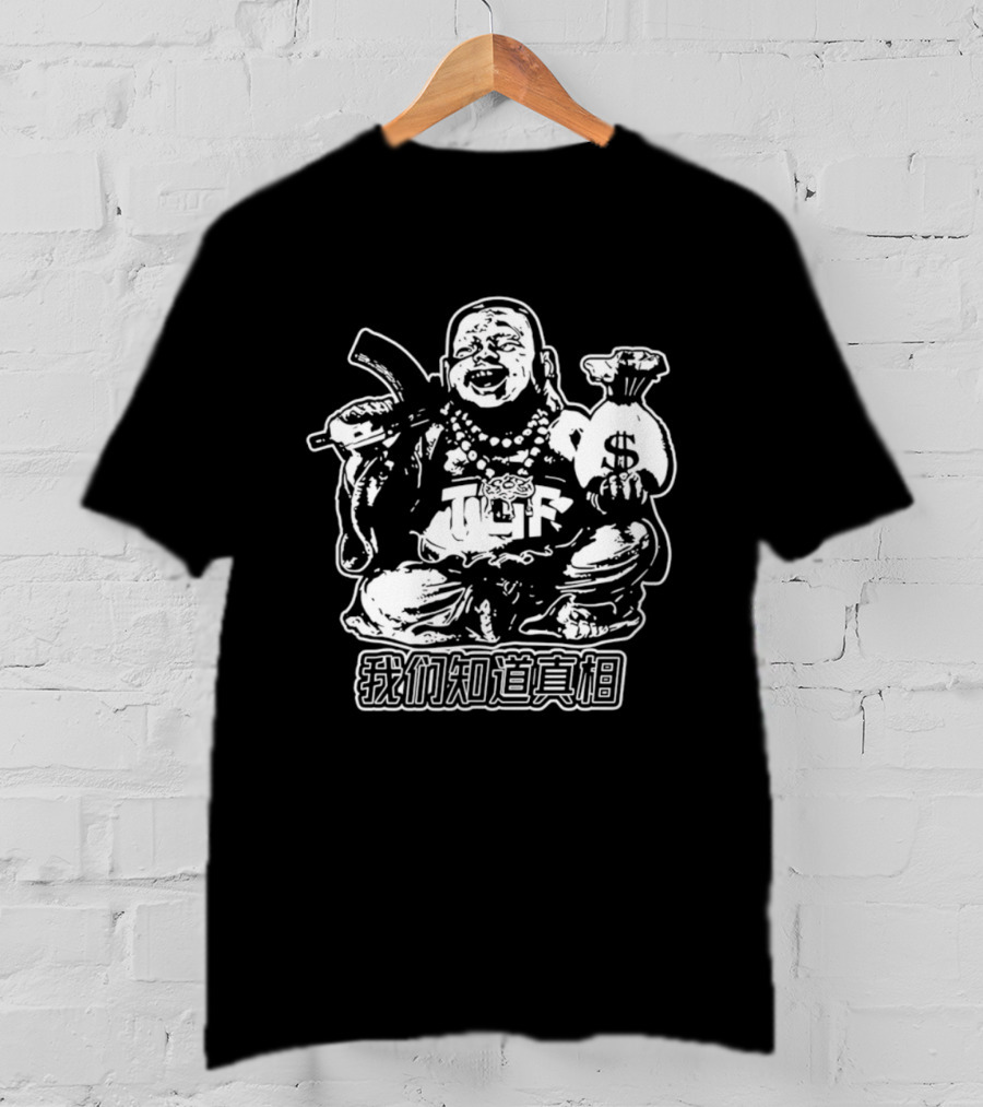 TGF Buddha With Money Bag And Rifle Streetwear T-Shirt
