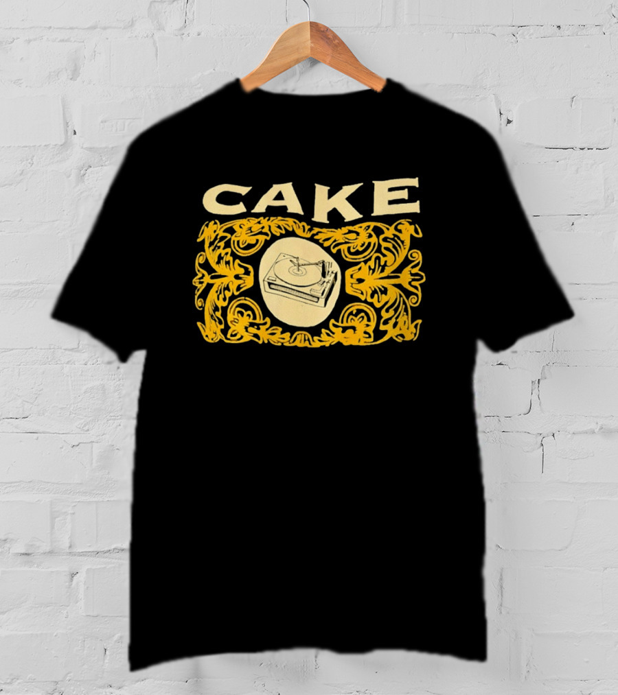Cake Band Turntable Vintage Alternative Rock Music T-Shirt