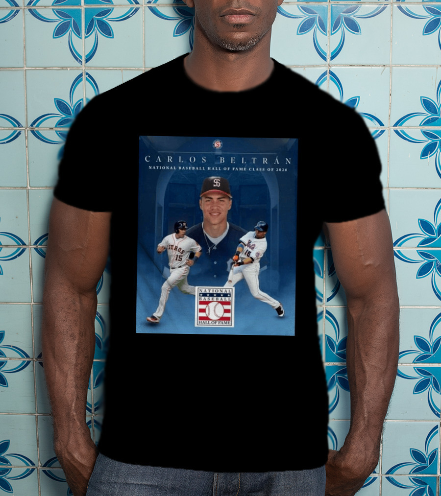 Carlos Beltrán National Baseball Hall Of Fame Class Of 2026 Induction MLB Star Recognition T-Shirt