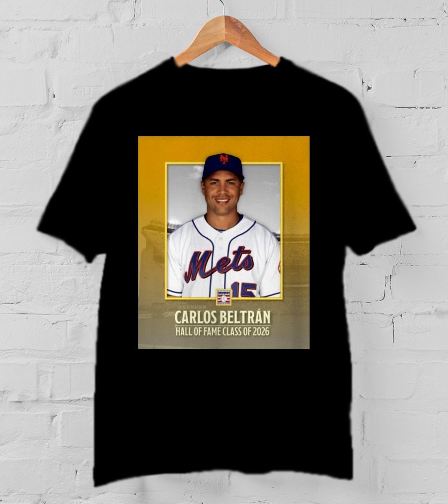 Carlos Beltrán Mets Hall Of Fame Class Of 2026 Induction T-Shirt
