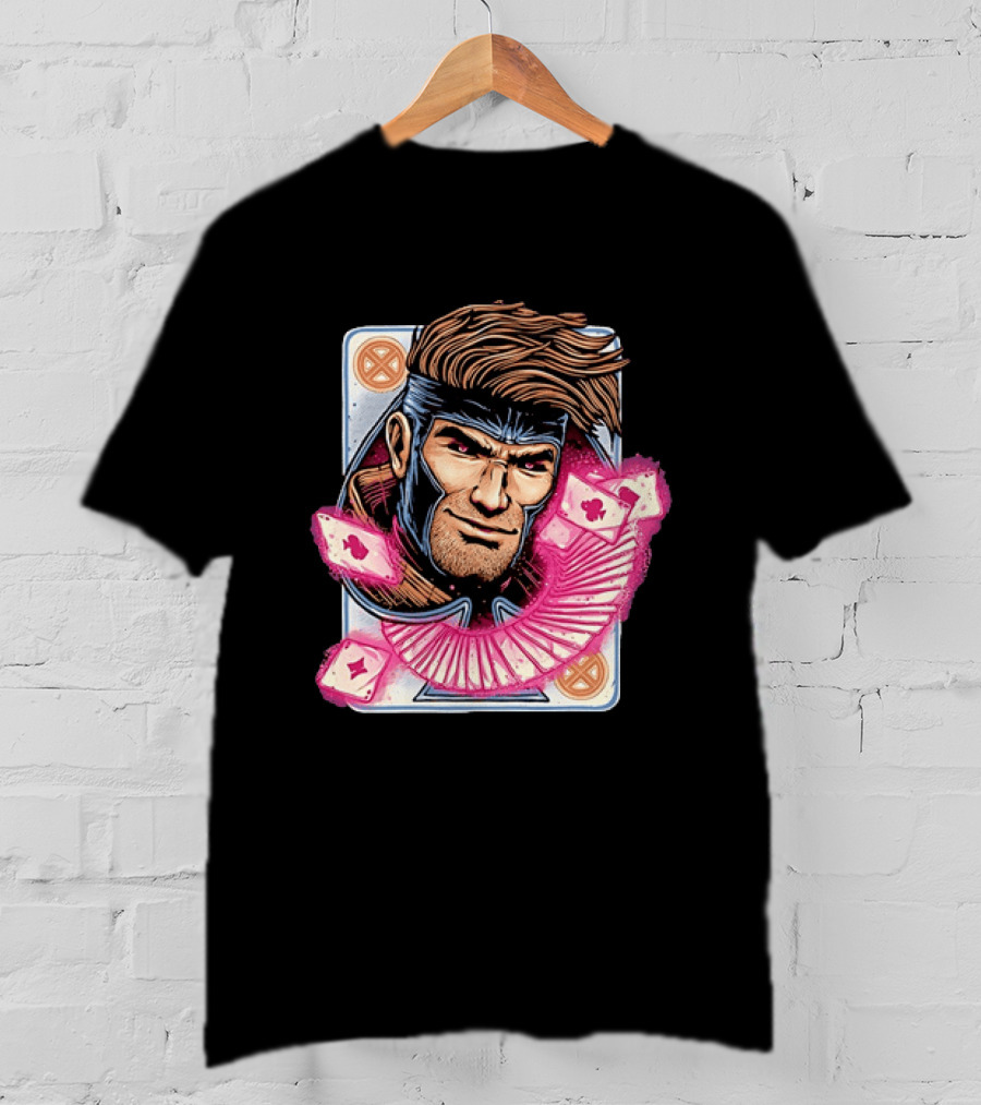 Marvel Gambit X Men Playing Card Super Hero T-Shirt