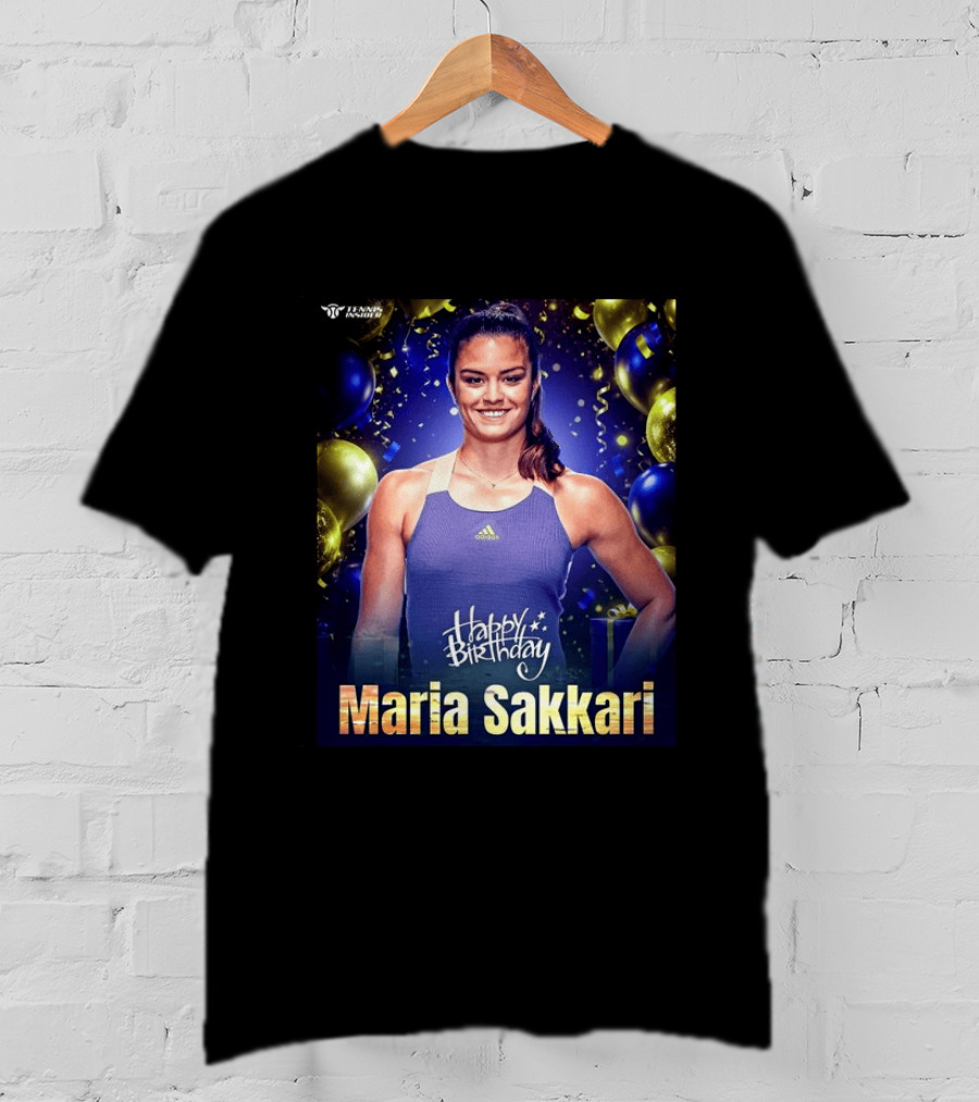 Happy Birthday Maria Sakkari Tennis Insider Celebration T-Shirt