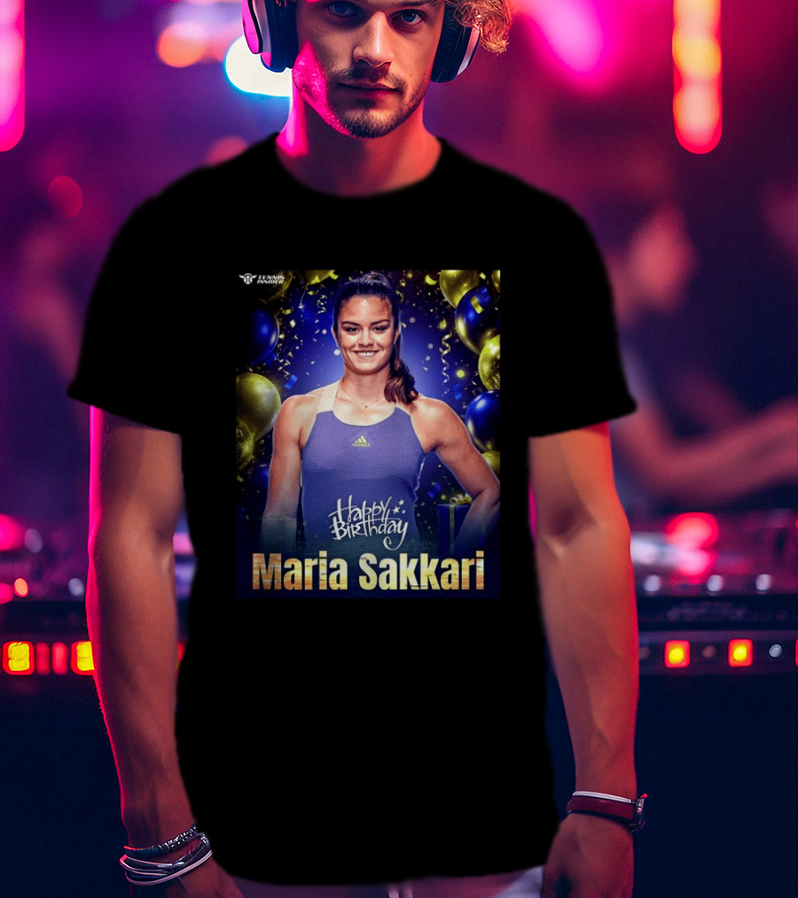 Happy Birthday Maria Sakkari Tennis Insider Celebration T-Shirt