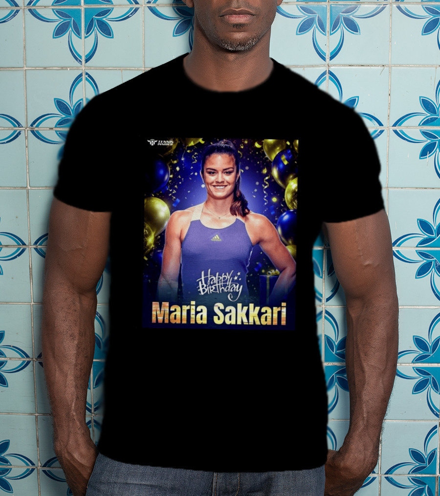 Happy Birthday Maria Sakkari Tennis Insider Celebration T-Shirt
