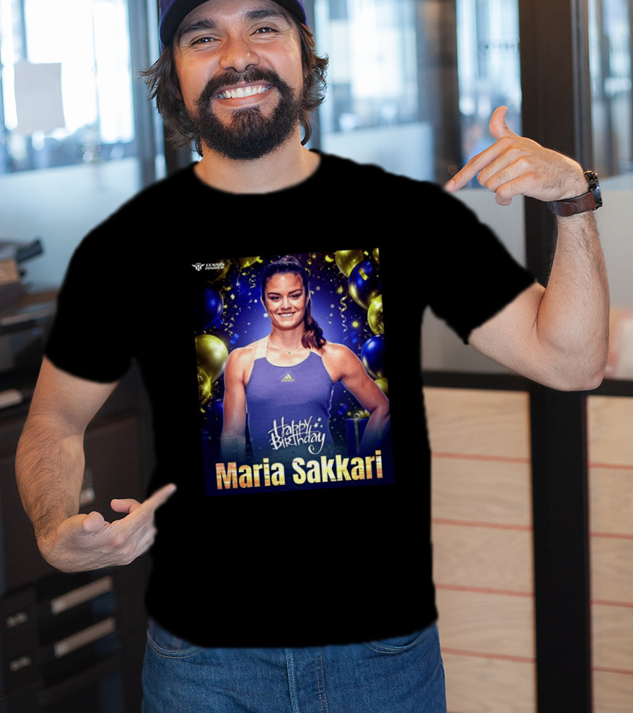Happy Birthday Maria Sakkari Tennis Insider Celebration T-Shirt