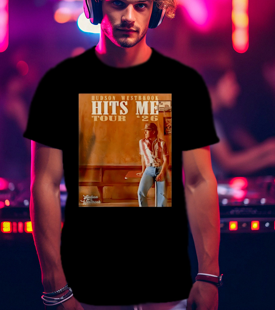 Hudson Westbrook Hits Me Tour '26 Retro Americana T-Shirt