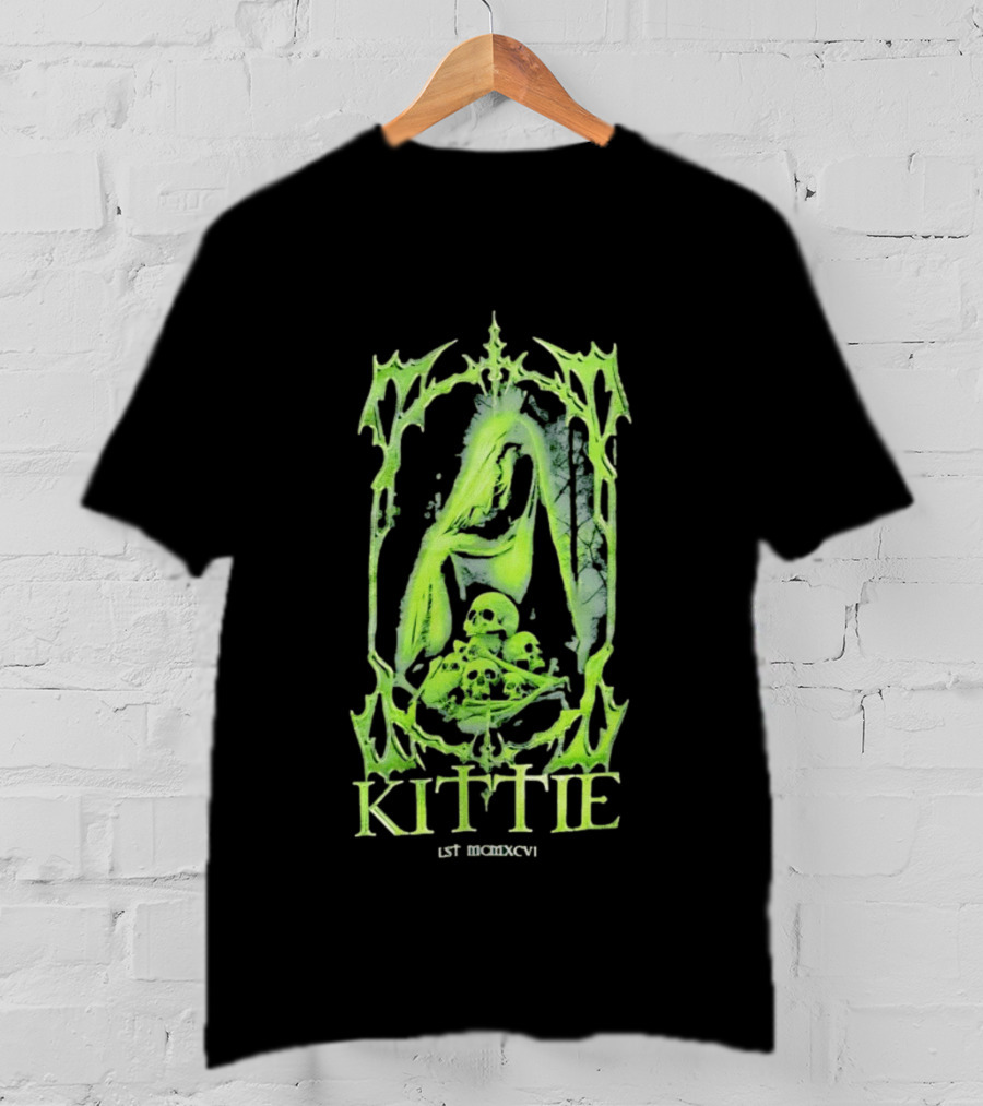 Kittie Est MCMXCVI Gothic Skull Reaper Band Nu Metal T-Shirt