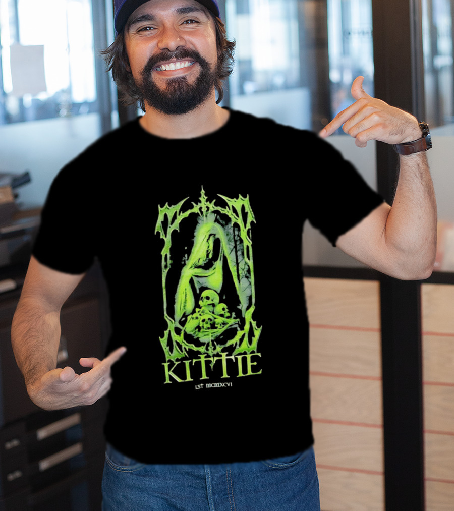 Kittie Est MCMXCVI Gothic Skull Reaper Band Nu Metal T-Shirt