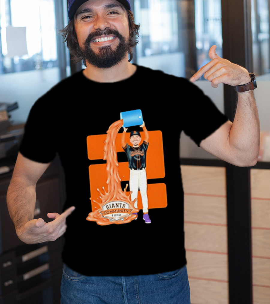 San Francisco Giants Community Fund Logan Webb Splash T-Shirt
