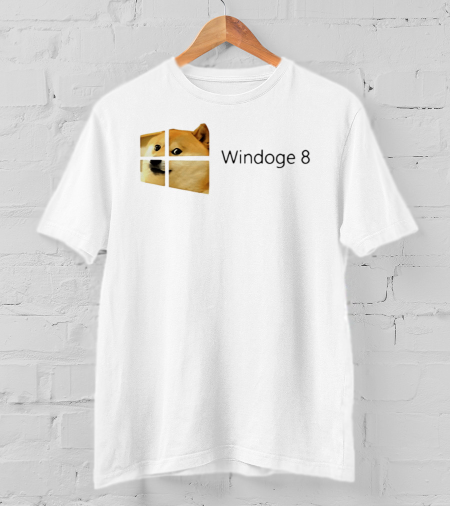 Doge Meme Windoge 8 Windows T-Shirt