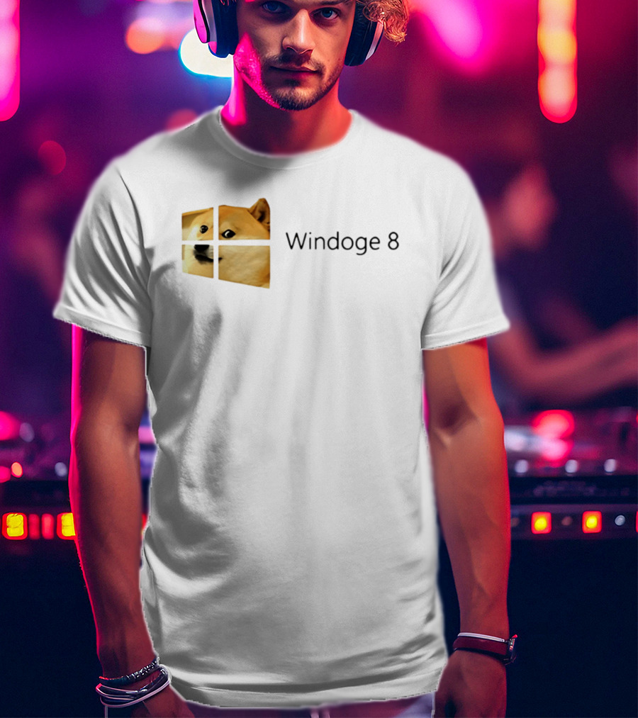 Doge Meme Windoge 8 Windows T-Shirt