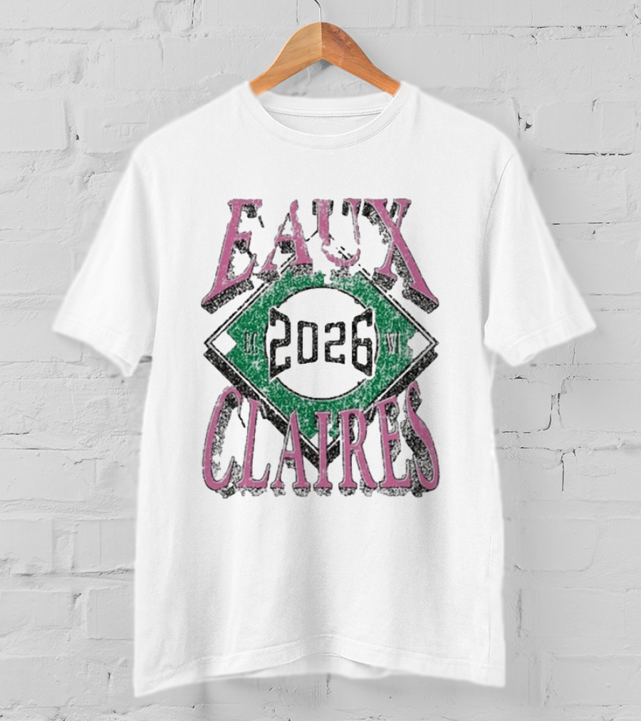 Eaux Claires 2026 WI Baseball T-Shirt