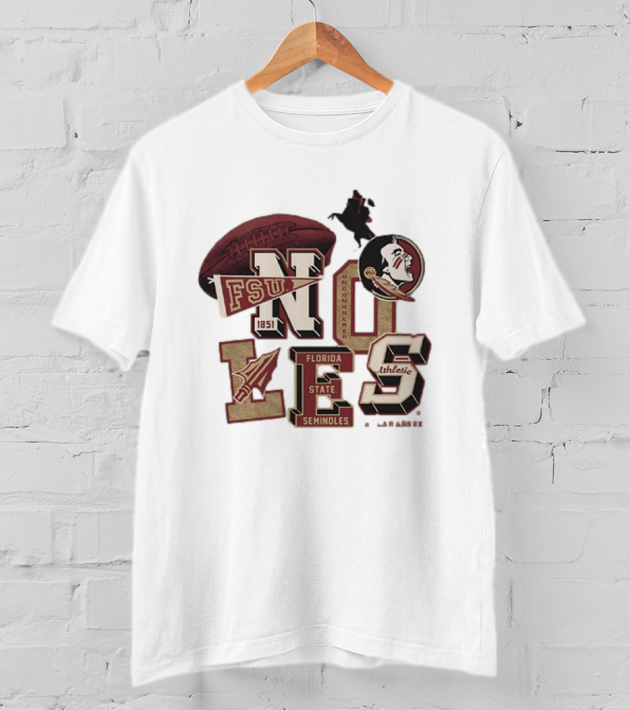 Florida State Seminoles Unconquered 1851 FSU Athletic Flo Grown Original T-Shirt