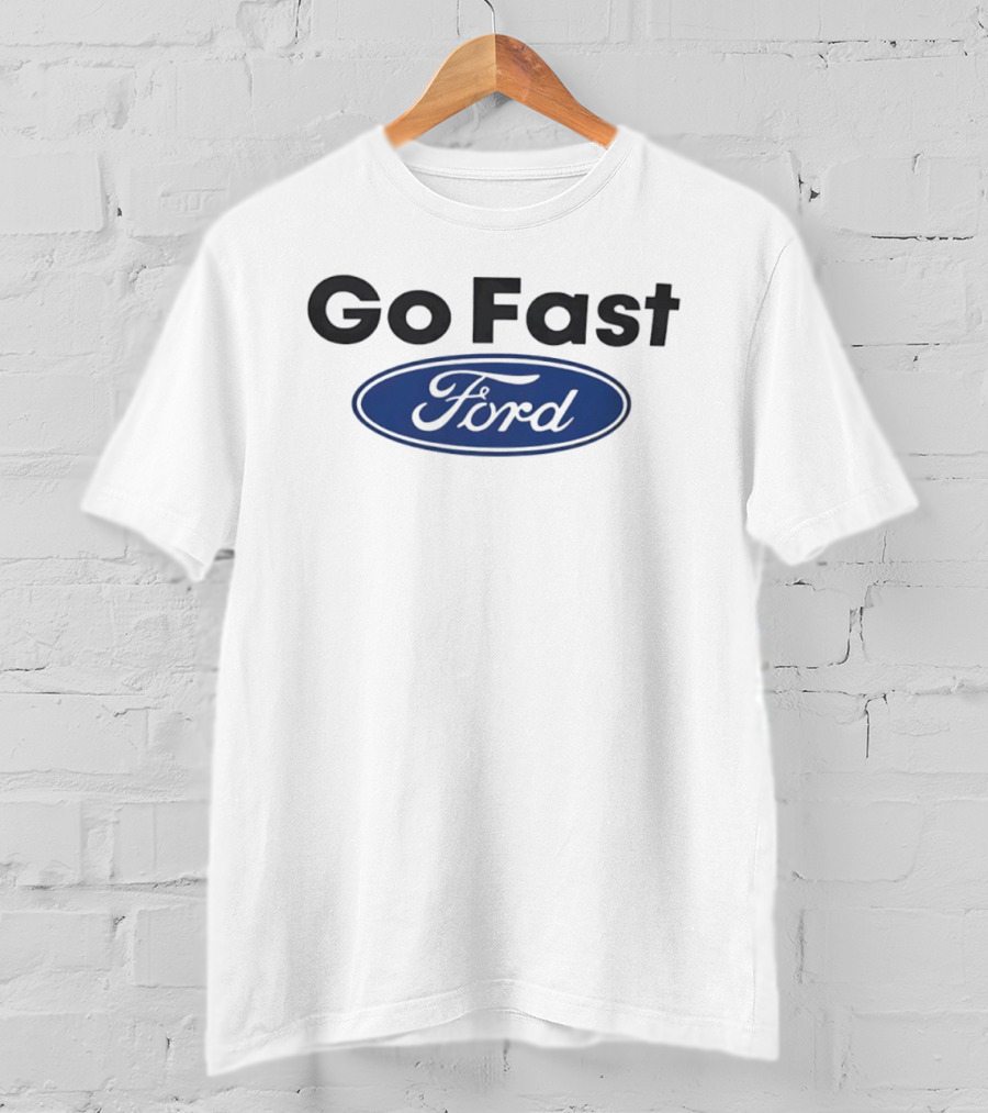 Go Fast Ford Oval Blue T-Shirt