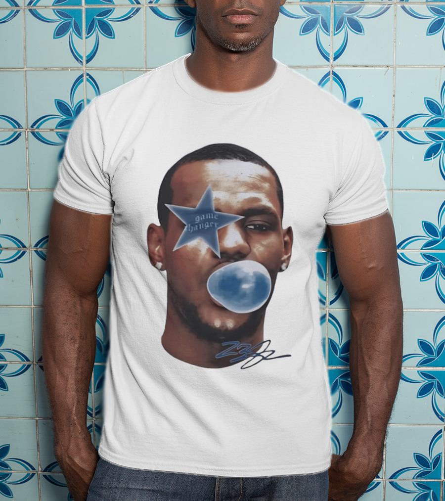 LeBron James Game Changer Star Blue Bubble 23 T-Shirt