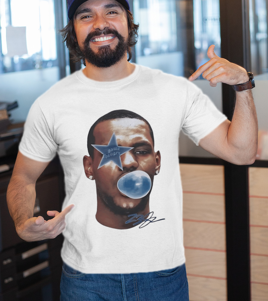 LeBron James Game Changer Star Blue Bubble 23 T-Shirt