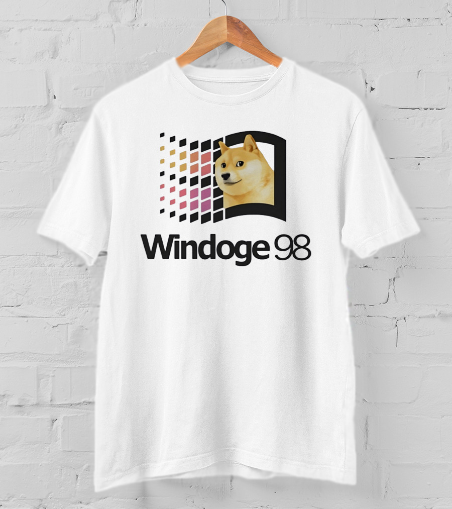 Windoge 98 Doge Meme Computer T-Shirt