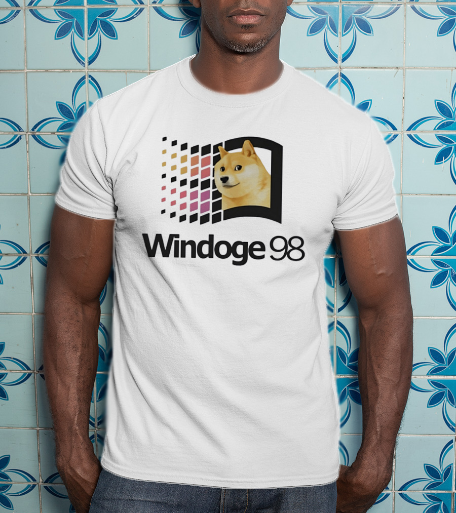 Windoge 98 Doge Meme Computer T-Shirt