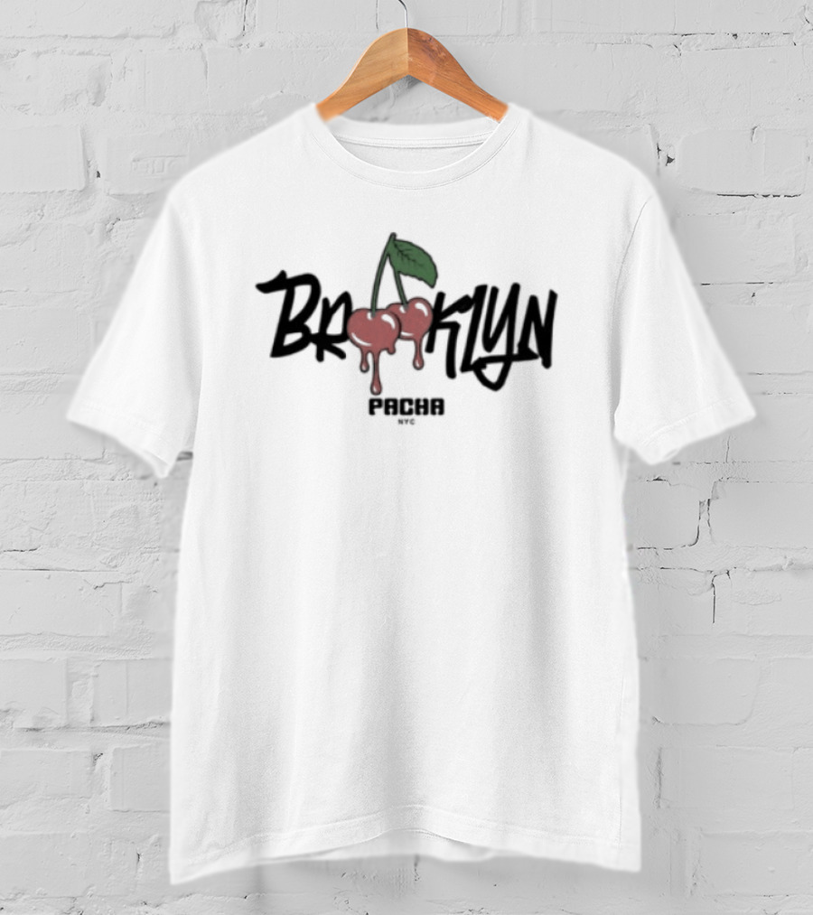Pacha Brooklyn NYC Cherries White T-Shirt