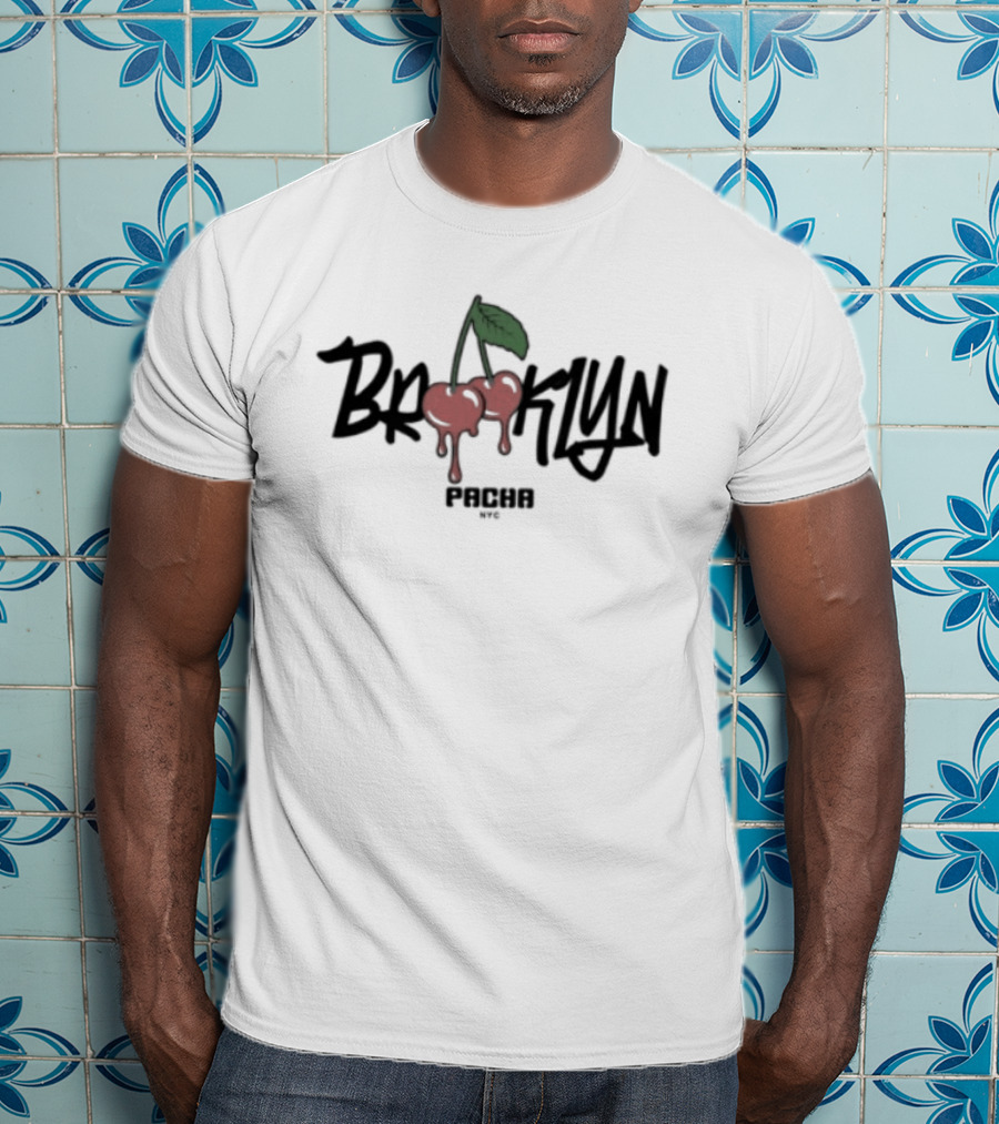 Pacha Brooklyn NYC Cherries White T-Shirt