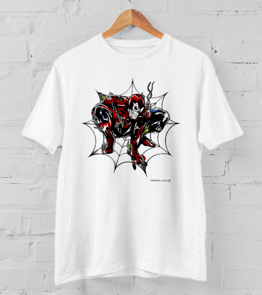 Spider Man Marvel Comics Warren Lotas Skull Web T-Shirt