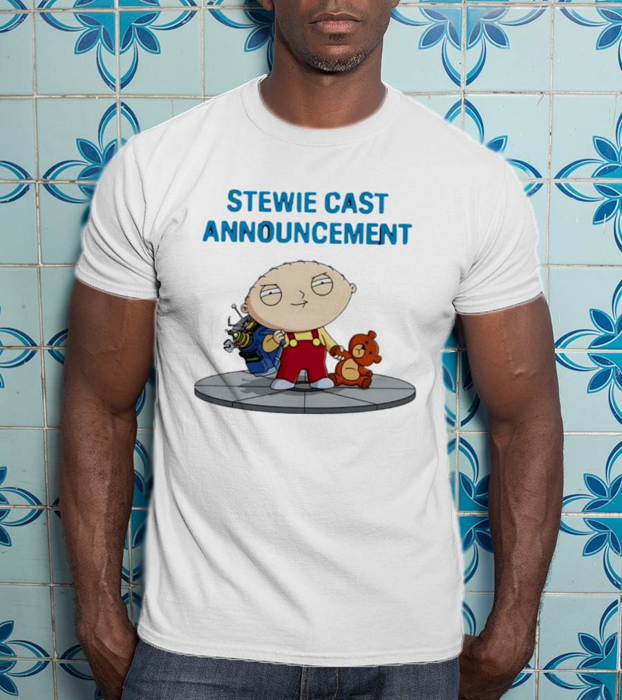 Stewie Griffin Family Guy Cast Announcement T-Shirt
