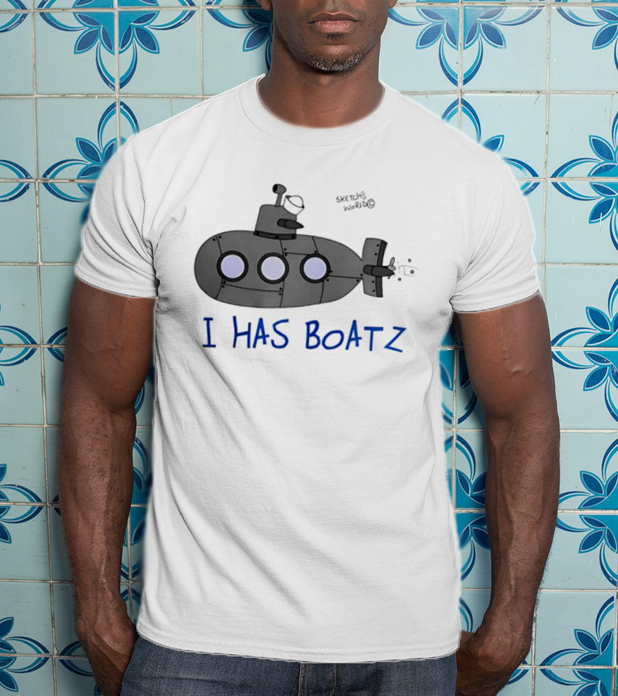 Submarine I Has Boatz Cartoon Meme Smosh Inside Joke T-Shirt