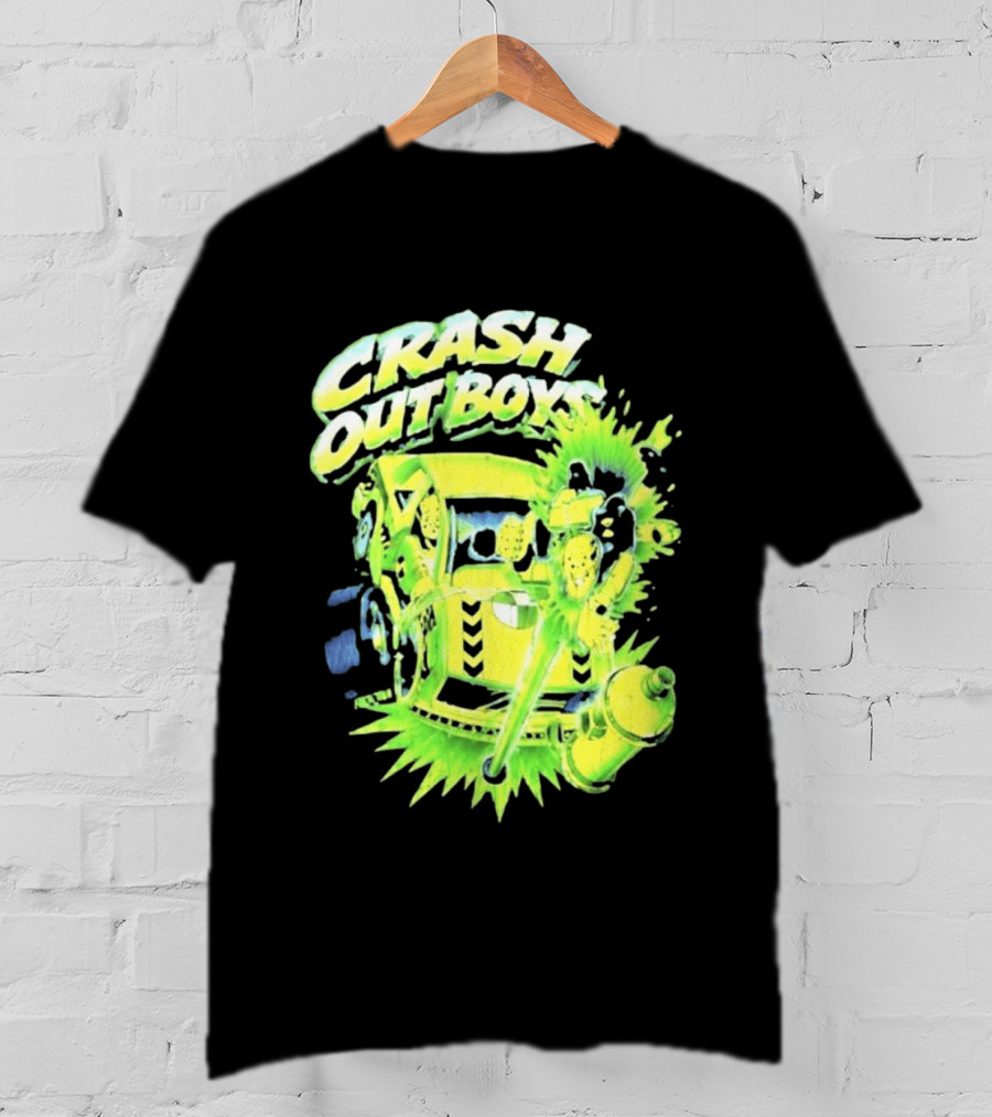 Adrien Broner Crash Out Boys Reven Brand Explosive Cartoon Car Scene T-Shirt