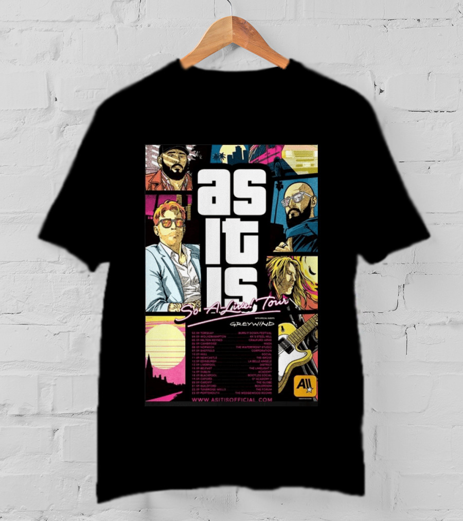 As It Is So Alive Tour UK Ireland 2026 Featuring Greywind T-Shirt