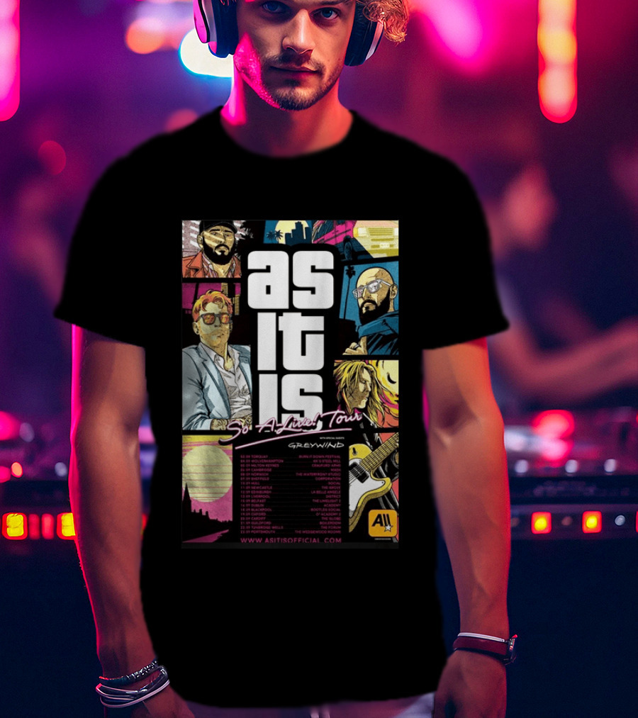 As It Is So Alive Tour UK Ireland 2026 Featuring Greywind T-Shirt