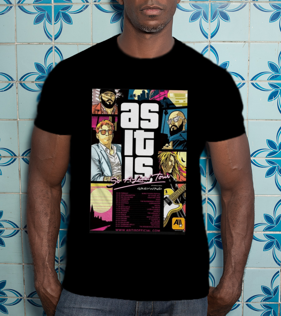 As It Is So Alive Tour UK Ireland 2026 Featuring Greywind T-Shirt