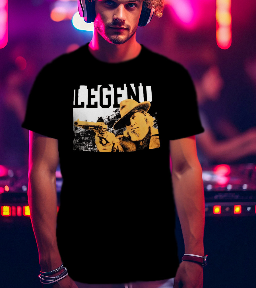 Legend Clint Eastwood Pointing Revolver T-Shirt