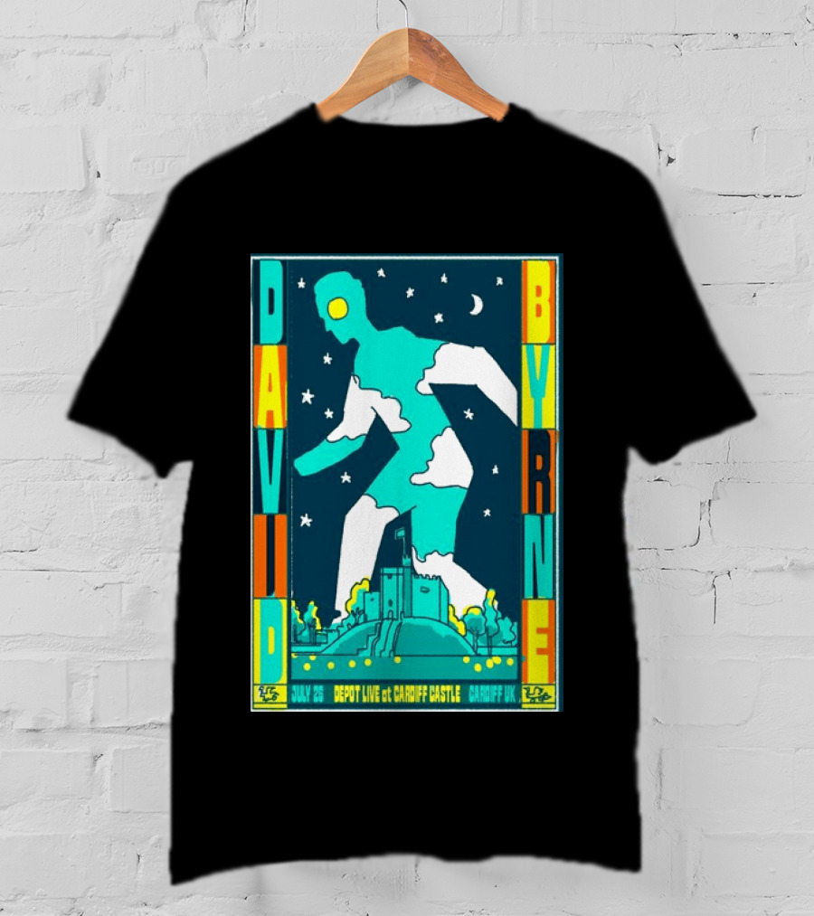 David Byrne Depot Live Cardiff Castle July 26 2026 Cardiff UK Show T-Shirt
