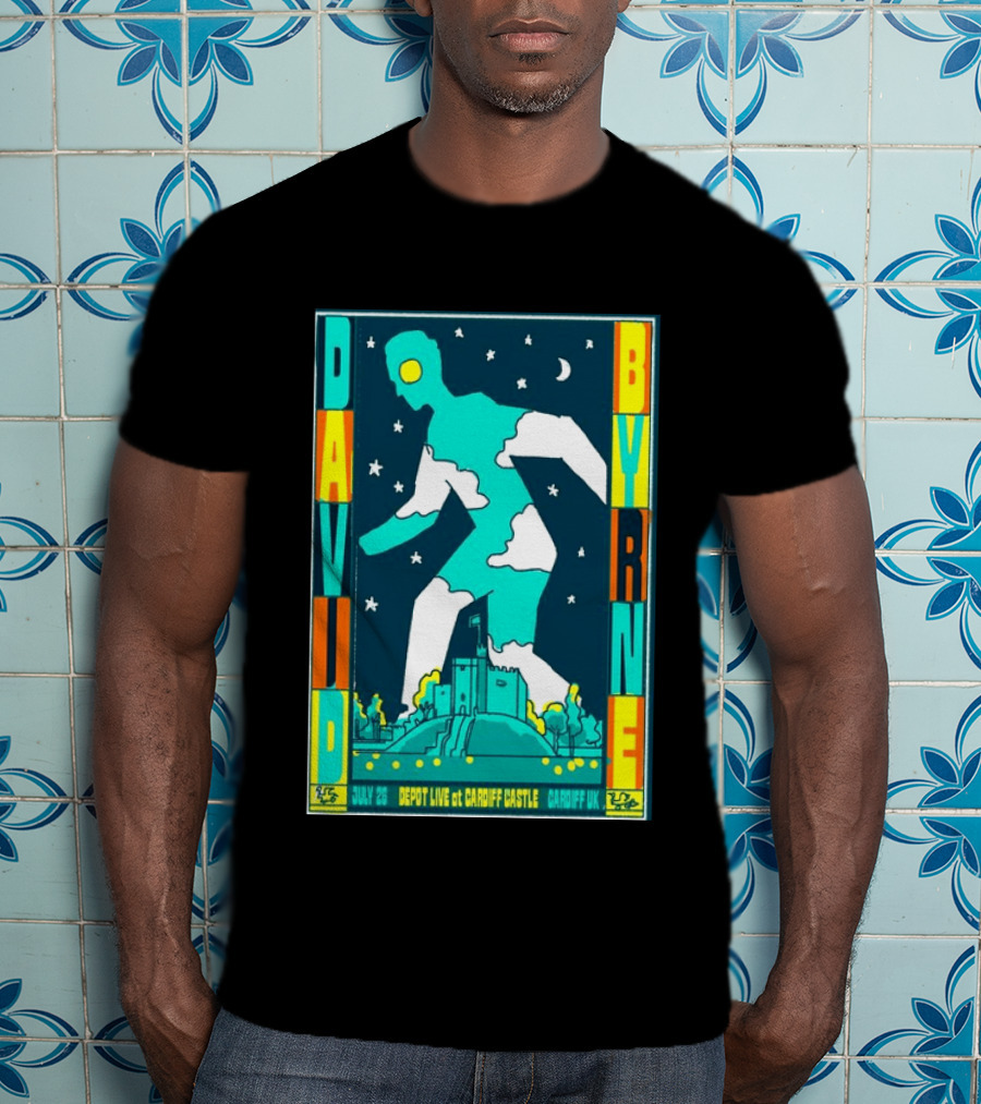 David Byrne Depot Live Cardiff Castle July 26 2026 Cardiff UK Show T-Shirt