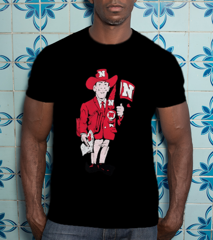 Nebraska Cornhuskers Herbie Husker Vintage Distressed T-Shirt