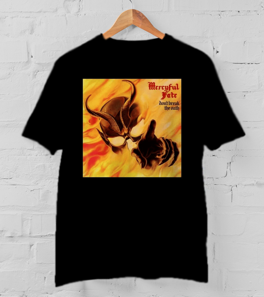 Mercyful Fate Don't Break The Oath Devil Horns Flame T-Shirt