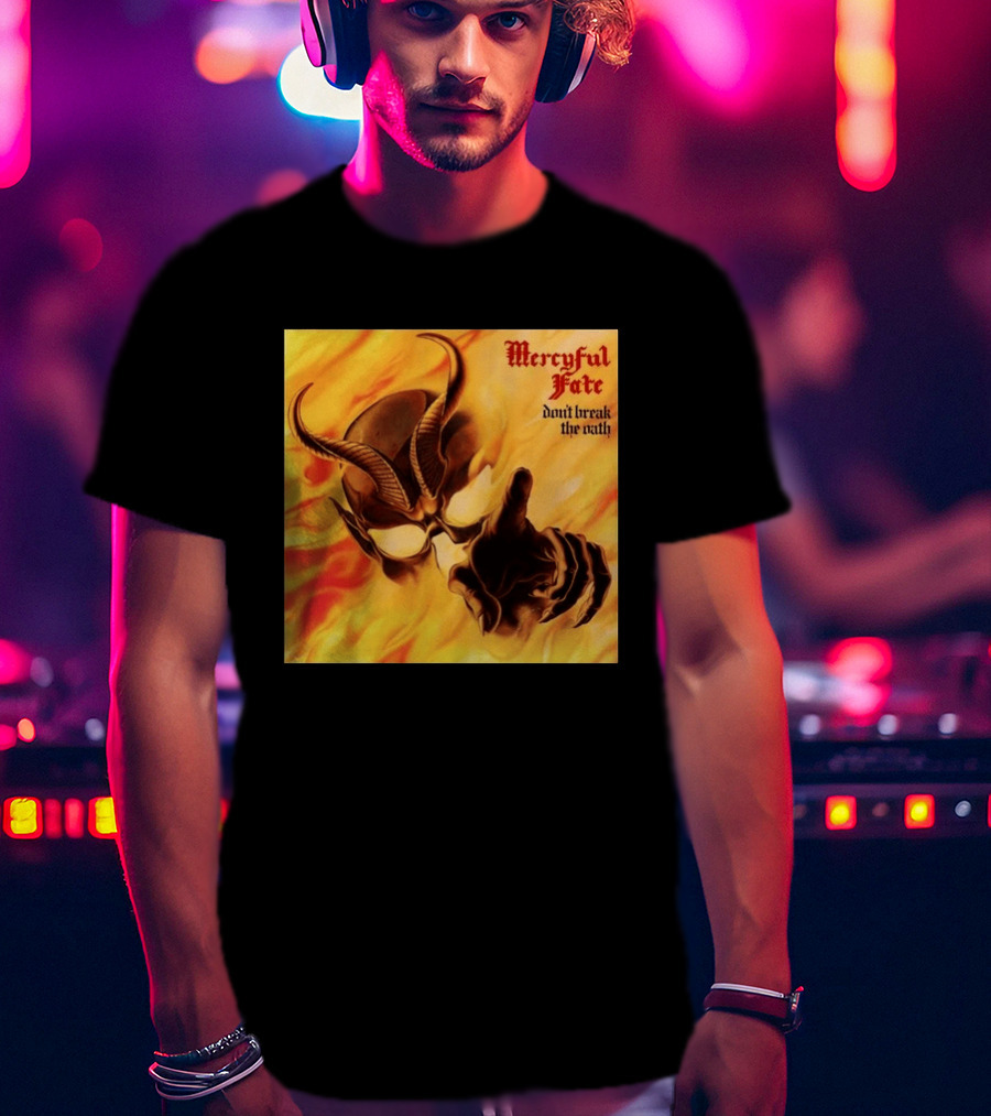 Mercyful Fate Don't Break The Oath Devil Horns Flame T-Shirt