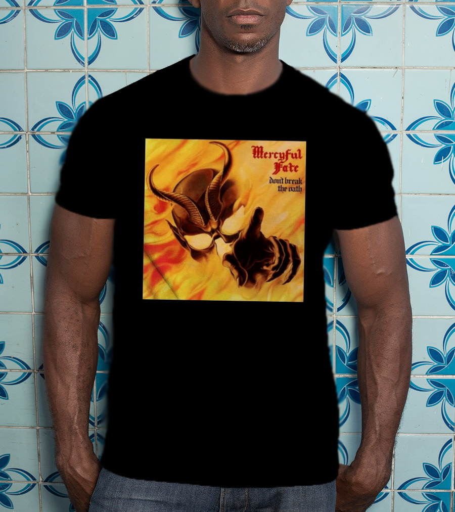 Mercyful Fate Don't Break The Oath Devil Horns Flame T-Shirt