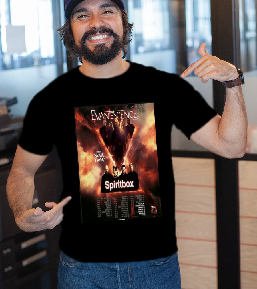 Evanescence US Tour 2026 Featuring Nova Twins And Spiritbox T-Shirt