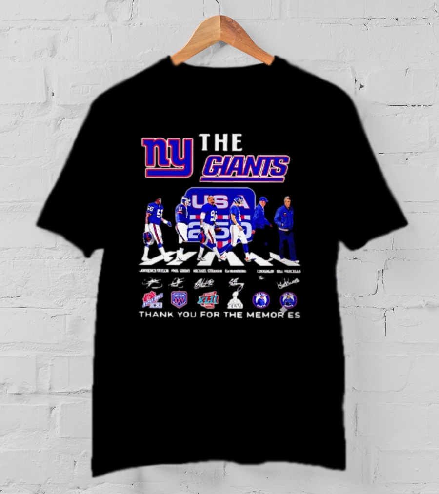 New York Giants US Legends Thank You For The Memories T-Shirt