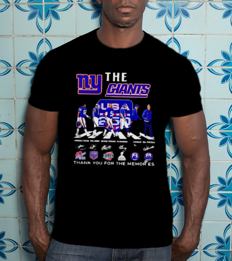 New York Giants US Legends Thank You For The Memories T-Shirt