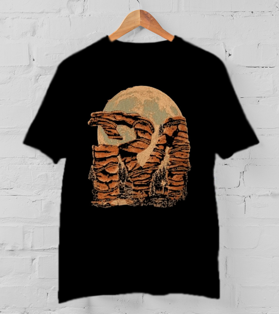 Parker Mccollum Red Rocks 2026 Moonlit Canyon Scenery T-Shirt