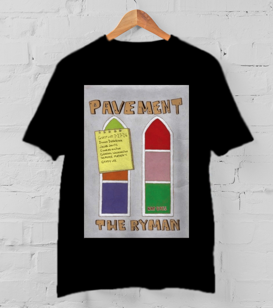 Pavement The Ryman July 27 2026 Guest List Donna Jacob John Spiral T-Shirt