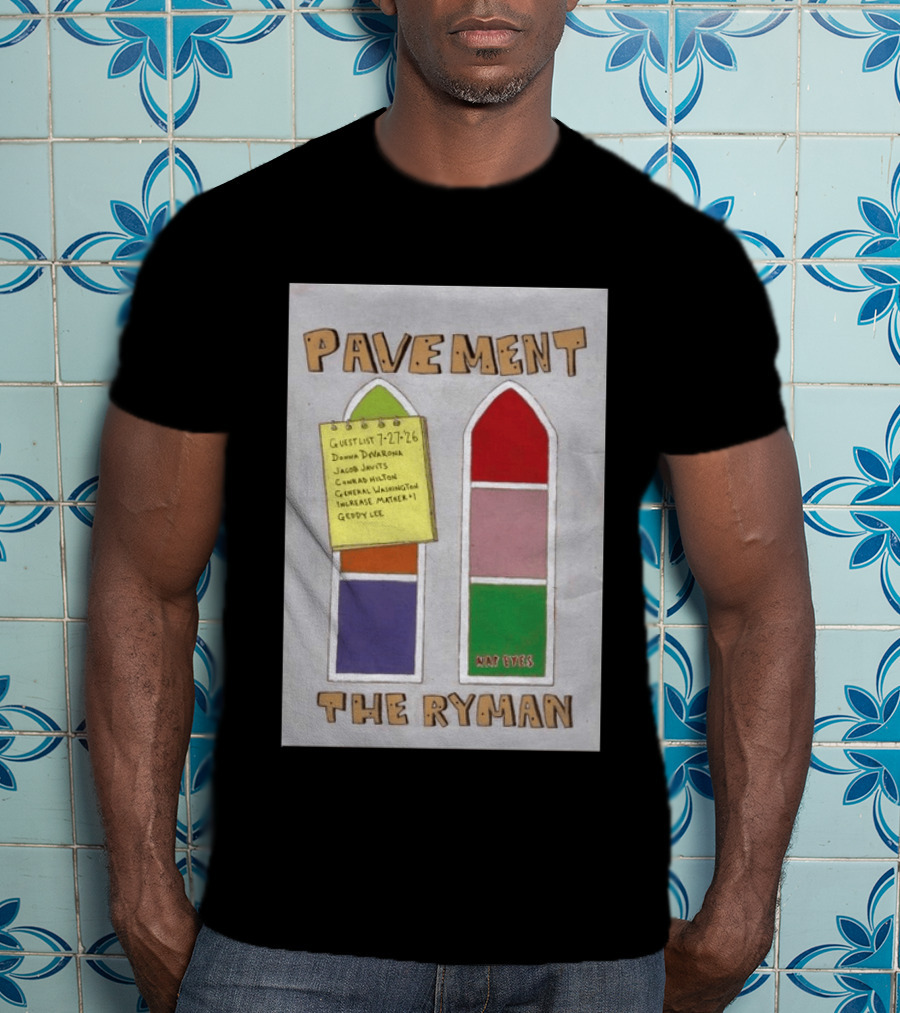 Pavement The Ryman July 27 2026 Guest List Donna Jacob John Spiral T-Shirt