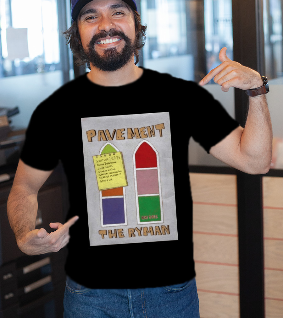 Pavement The Ryman July 27 2026 Guest List Donna Jacob John Spiral T-Shirt
