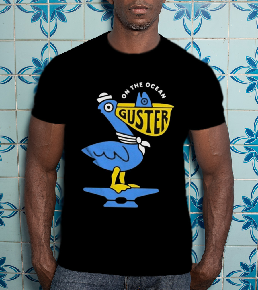 Pelican Guster On The Ocean Sailor Hat T-Shirt