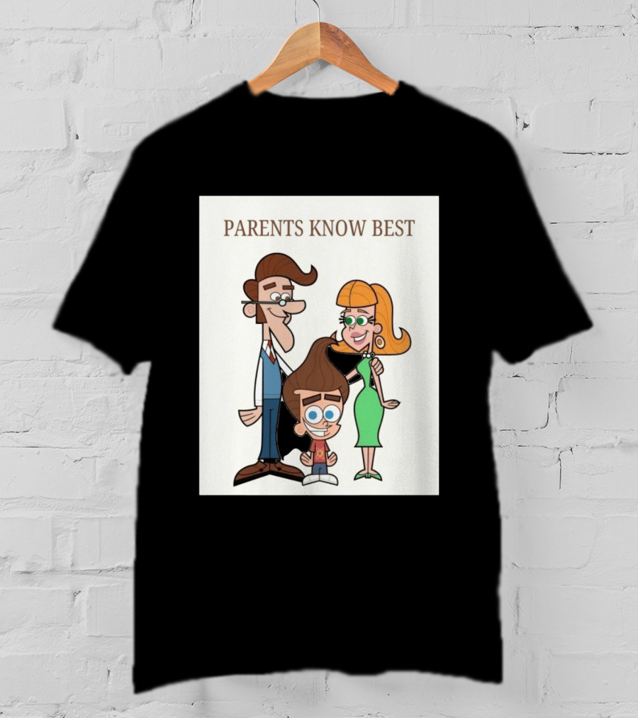 Parents Know Best Jimmy Neutron Timmy Turner Cartoon Mashup T-Shirt