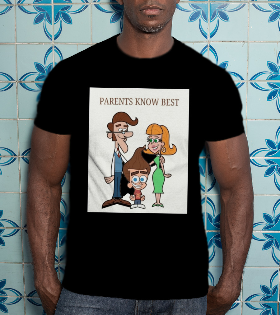 Parents Know Best Jimmy Neutron Timmy Turner Cartoon Mashup T-Shirt